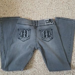 metal mulisha dark grey jeans